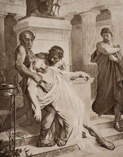 The Death of Demosthenes, Illustration from 