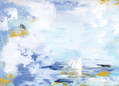 Fluid Blue Serenity by Breanna Megan Studio