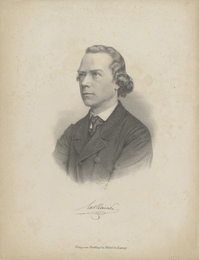 Portrait of the Pianist and Composer Carl Heinrich Carsten Reinecke by Breitkopf and Härtel