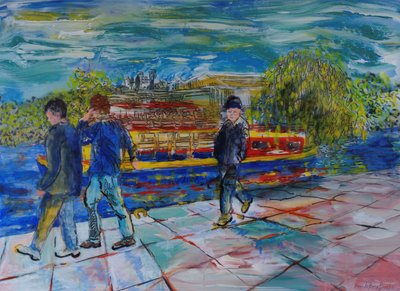 Boys on the Towpath by Brenda Brin Booker