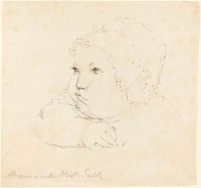 Head of a Child in a Cap by British 18th Century after John Flaxman