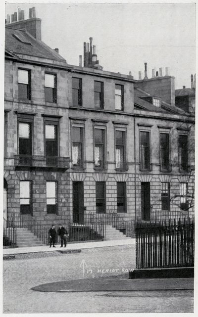 17, Heriot Row, home of Robert Louis Stevenson and his family in Edinburgh by British Photographer