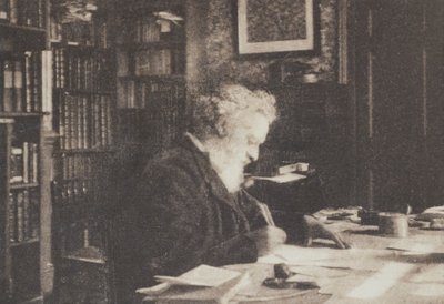 Book Collector, William Morris in His Library at Kelmscott House, Hammersmith by British Photographer