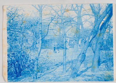 Elaine and Lancelot Grimshaw in the grounds of Knostrop Hall by British Photographer