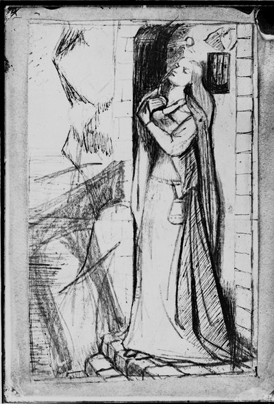 Photographic Reproduction of "Study for The Maid of Lochroyan" by British Photographer