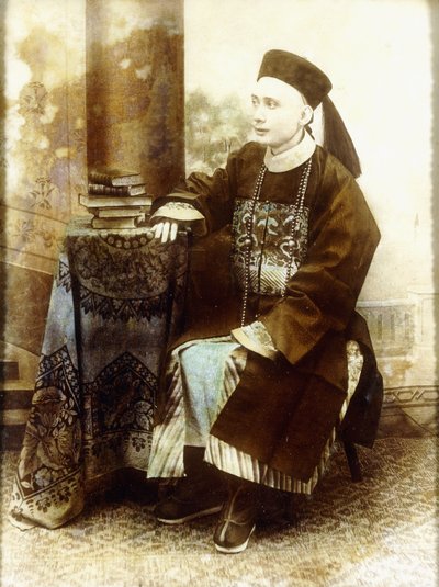 Portrait of a Mandarin, Probably Cantonese by British Photographer