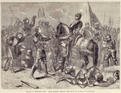 Battle of Bosworth Field by British School