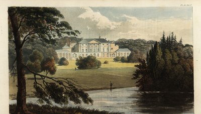 Enmore Castle, Somerset, the seat of the 3rd Earl of Egmont by British School