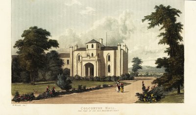 Enmore Castle, Somerset, the seat of the 3rd Earl of Egmont by British School