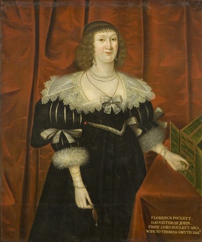 Florence Poulett, wife of Thomas Smyth, c.1640 by British School