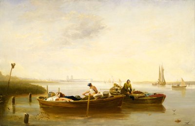 Greenwich from Blackwall Reach, c.1830-40 by British School