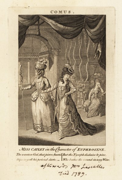 Miss Ann Catley in the character of Euphrosyne in John Milton