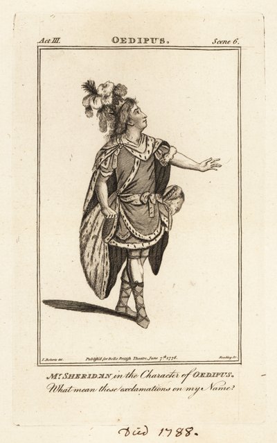 Mr Thomas Sheridan as Oedipus in John Dryden