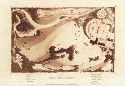Plan of a Garden for a Stately Home by British School