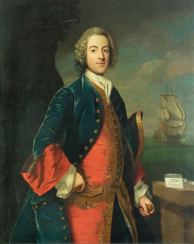 Portrait of a Naval Officer (circa 1730-40) by British School