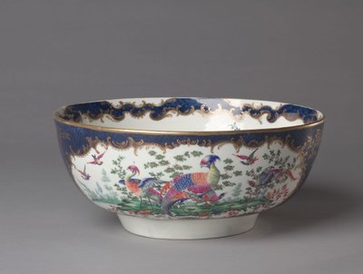 Punch Bowl, Worcester Porcelain Factory, c.1770 by British School
