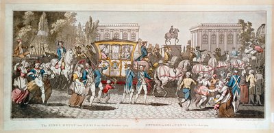 Return of Louis XVI to Paris by British School