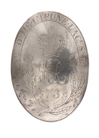 Shoulder belt plate, 73rd (Highland) Regiment of Foot, c.1788 by British School