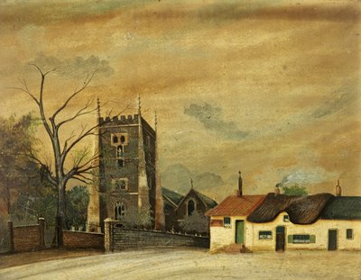 St. Woolos Church and the Old Six Bells Inn by British School