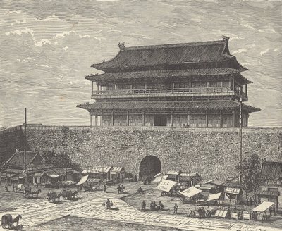 Tsien Men Gate, Entrance to Forbidden City, Beijing (Peking), China by British School