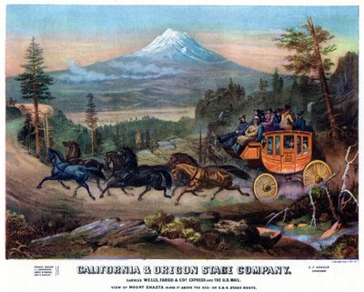 A Stagecoach Journey, USA by Britton and Rey