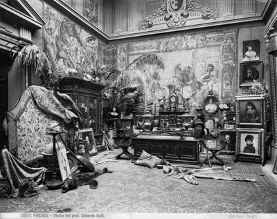 Studio of the Florentine painter Edoardo Gelli by Brogi Brogi