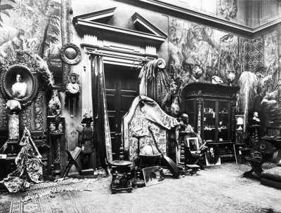 Studio of the Florentine painter Edoardo Gelli by Brogi Brogi