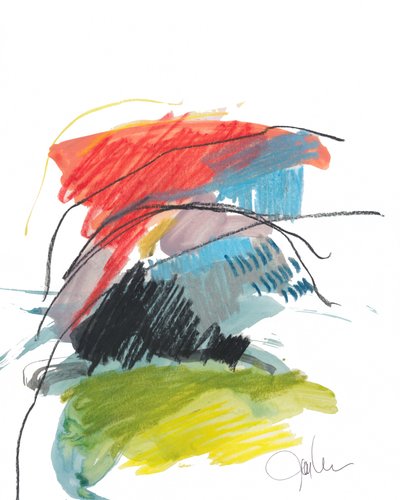 Colorful Abstract Strokes by Bronwyn Baker