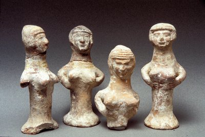 Figurines of Asherah, Canaanite, 999-600 BC by Bronze Age