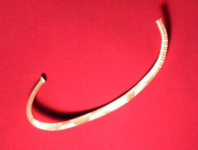 Neck ring found at Ickleton, Cambridgeshire by Bronze Age