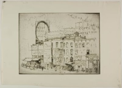 Chicago - Park Row by Bror Julius Olsson Nordfeldt