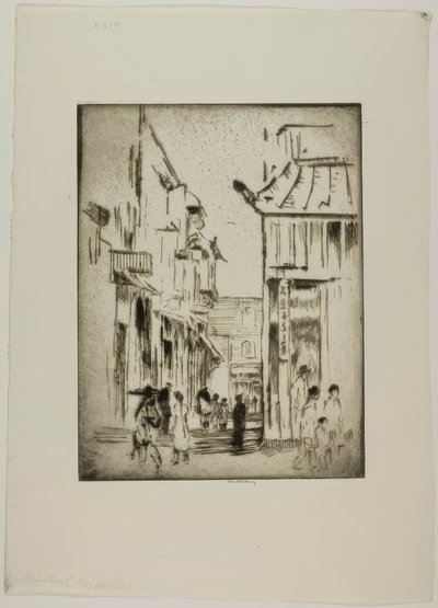 San Francisco - Chinatown by Bror Julius Olsson Nordfeldt