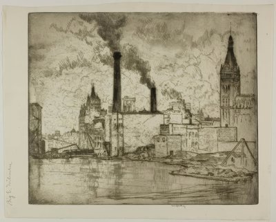 The Big E by Bror Julius Olsson Nordfeldt