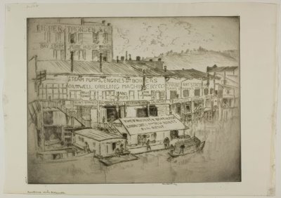 The Boat House on the Willamette by Bror Julius Olsson Nordfeldt