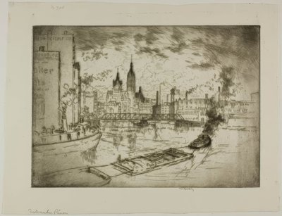 The Milwaukee River by Bror Julius Olsson Nordfeldt