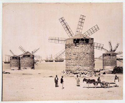 Mills in Alexandria - photography by the Zangaki brothers, late 19th century by Brothers Zangaki