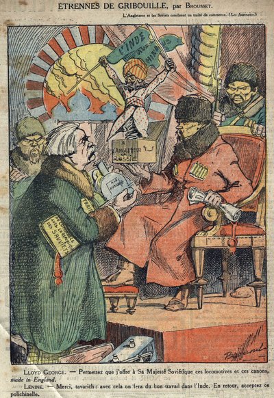 British Prime Minister David Lloyd George Meets Lenin by Brousset