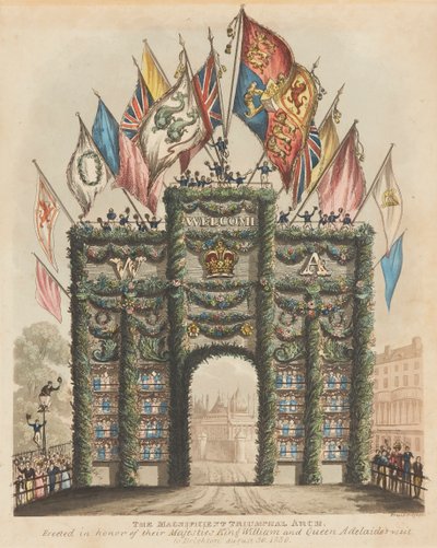 Triumphal Arch for King William IV and Queen Adelaide by Bruce Brighton