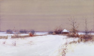 Snow Scene in Country, c.1890 by Bruce Crane