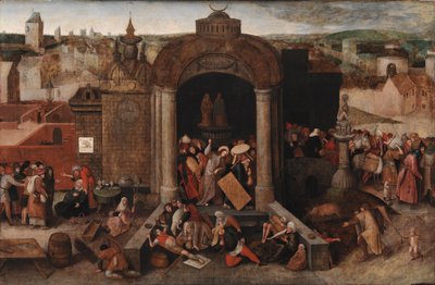 Christ Driving the Traders from the Temple, after 1569 by Bruegel