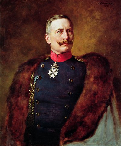 Portrait of Kaiser Wilhelm II (1859-1941) by Bruno Heinrich Strassberger