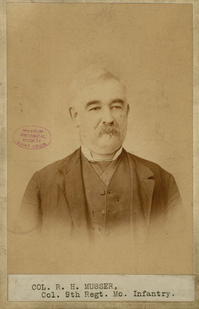 Richard H. Musser, Colonel, 9th Missouri Infantry (Confederate) by Brunswick J. Sharer
