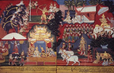 The Future Buddha Grows Up, c.1800-20 by Burmese School