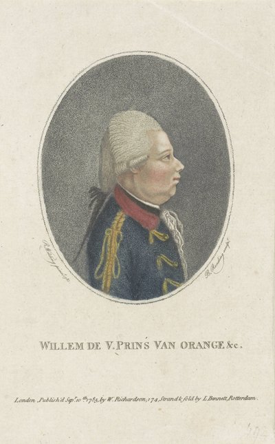 Portrait of William V, Prince of Orange-Nassau by Burnet Reading