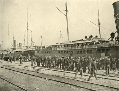 13th Infantry after Drill, Spanish-American War, June 1898 by Burr McIntosh