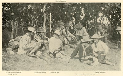 Conference After Rough Riders Battle, Spanish-American War, June 1898 by Burr McIntosh