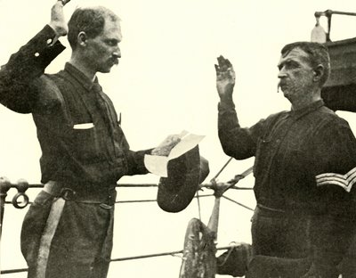 Lieutenant Lewis Reenlisting Thomas Dixon, Spanish-American War, 19 June 1898, 1899 by Burr McIntosh