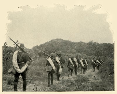 On the Way from Battlefield of 1st and 10th to Rough Riders Scene of Conflict, over the Mountains by Burr McIntosh