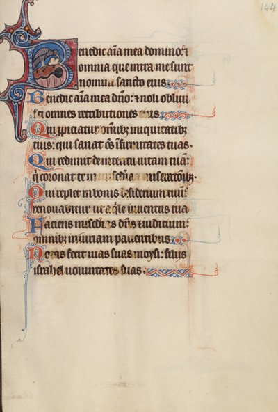 Initial B: An Eagle Pushing a Stone into a Fountain by Bute Master
