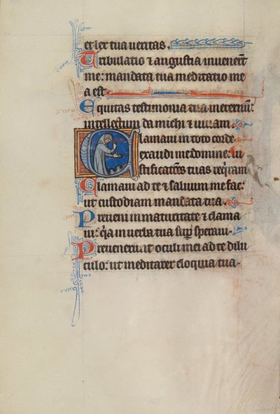Initial C: A Monk Gesturing to the Ground by Bute Master